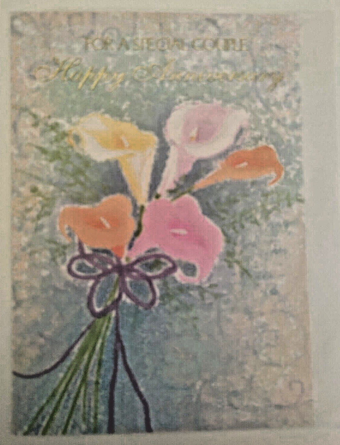 Happy Anniversary Greeting Card with Envelope – For a Loving Couple