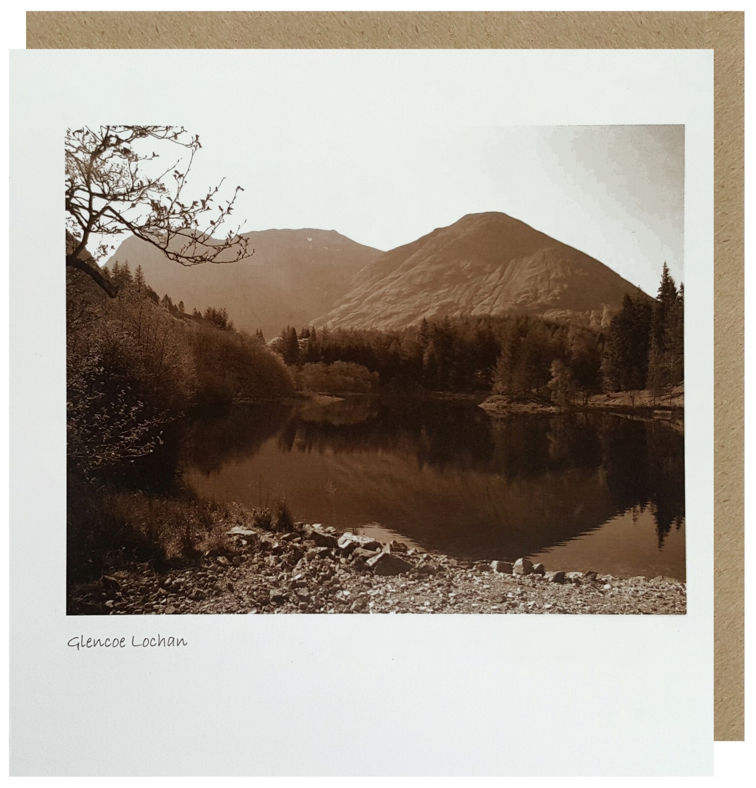 LYRICAL Scotland 6 Set Of 15cm x 15cm Glencoe Lochan Scene of Scotland Birthday