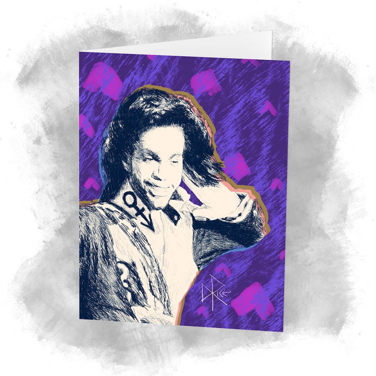 ‘Prince’ Greeting Card – Print of Original Art