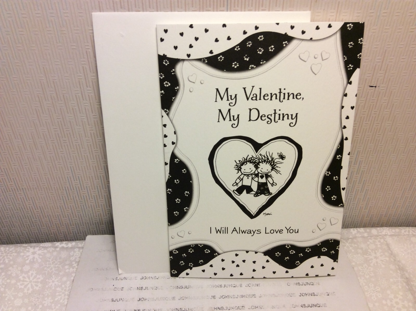 VALENTINE BLUE MOUNTAIN CARD New w/Envelope “MY VALENTINE-MY DESTINY LOVE YOU”