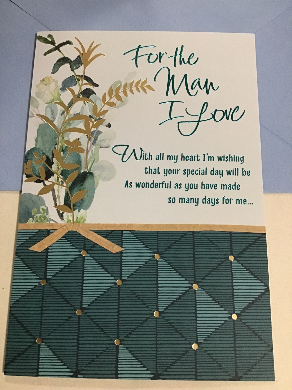 Birthday For The Man I Love With All My Heart 5.5” X 8” Hallmark Greeting Card