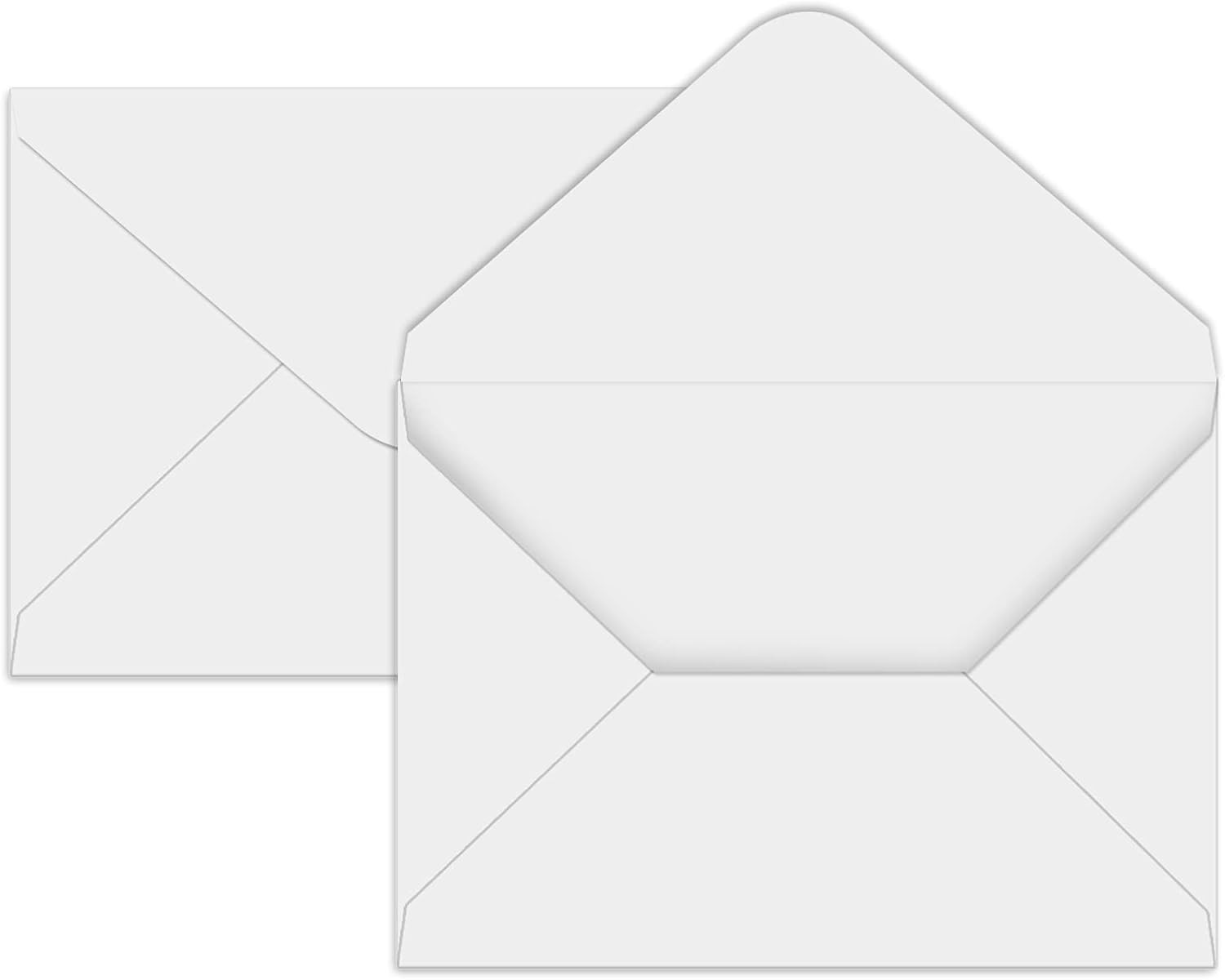 100 Pack A7 White Envelopes 5×7 V Flap Invitation Mailing Envelopes 5.25×7.25