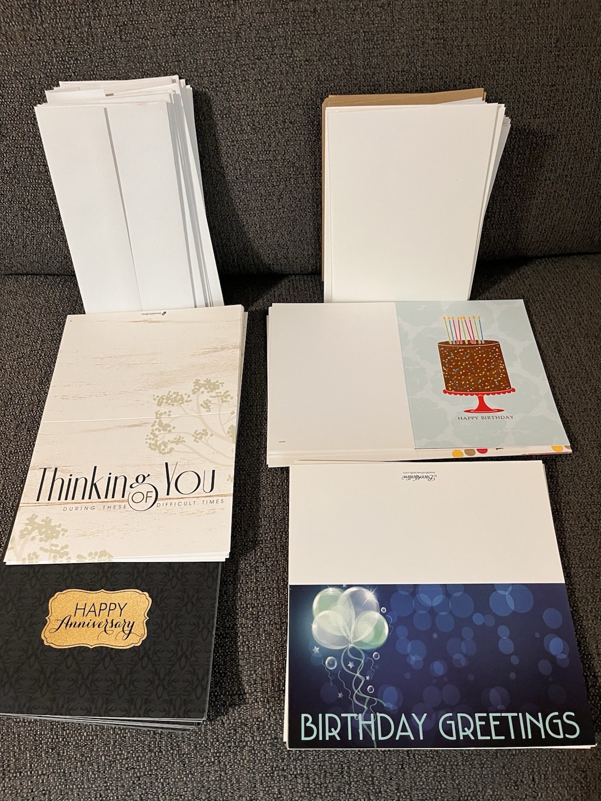 Lot Of Greeting Cards. Happy Birthday, Sympathy, Anniversary