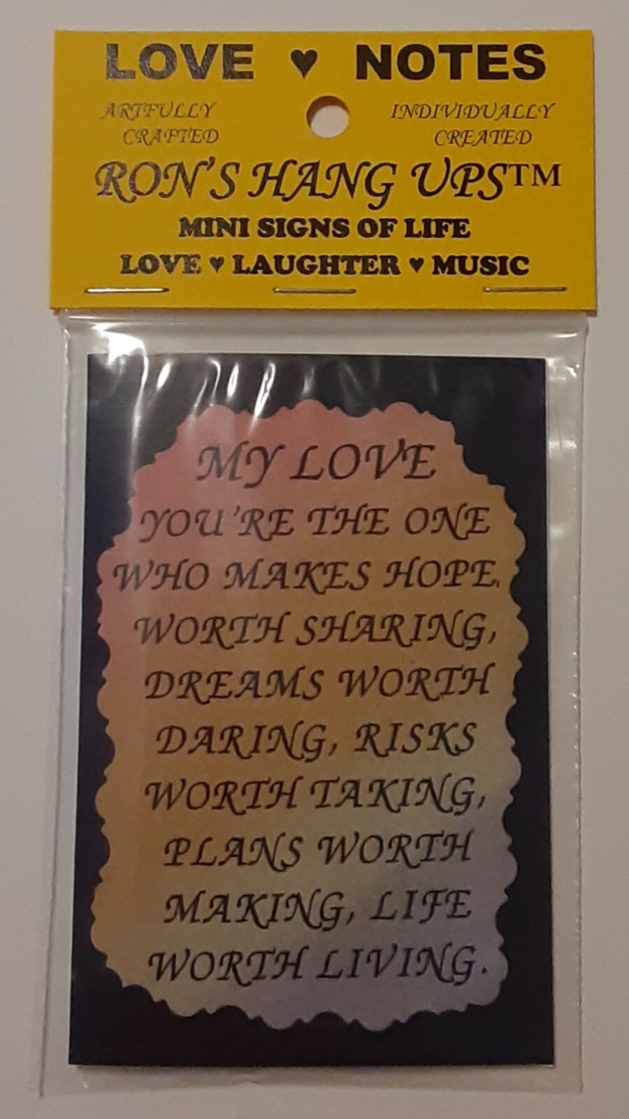 Set of 6 Love Note Cards Greeting Cards Blank Inside Inspirational Friendship #2