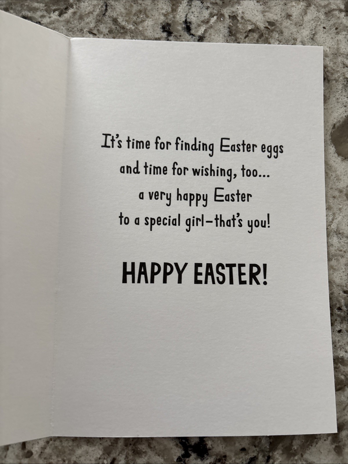 Easter 🐣 GRANDDAUGHTER Special Girl 5”x7” Hallmark Greeting Card