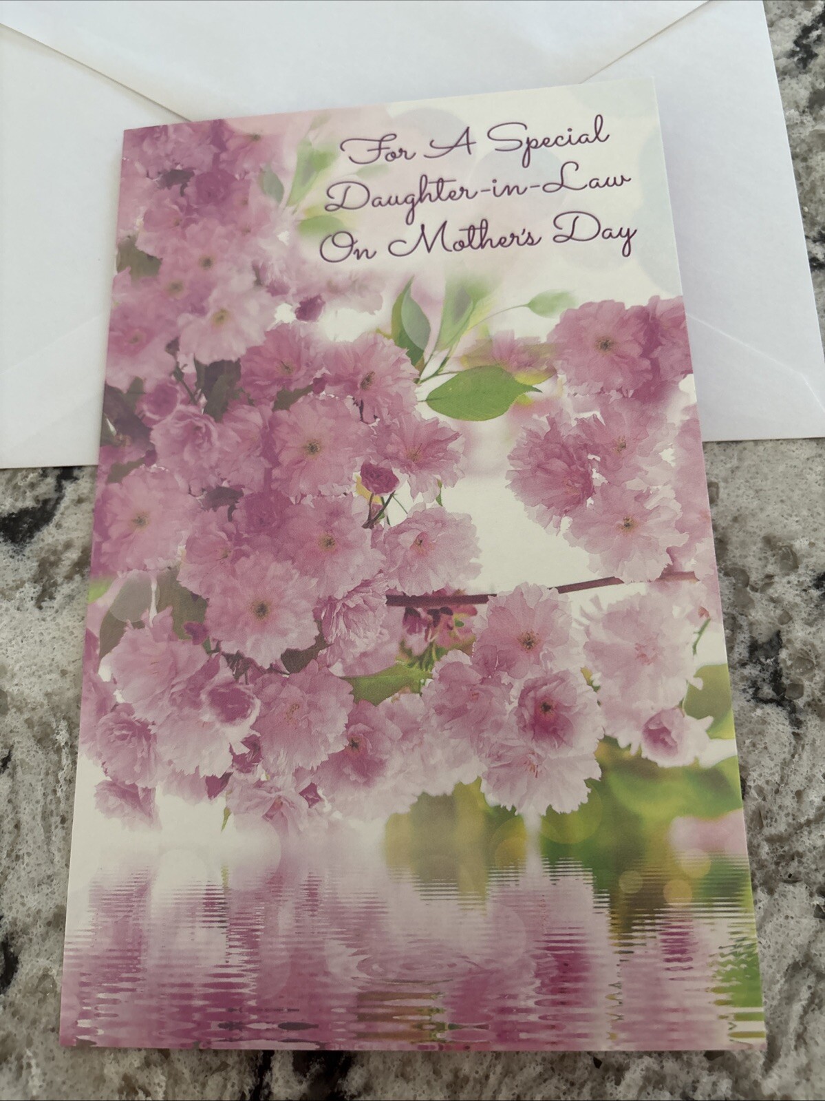 Mother’s Day DAUGHTER IN LAW Beautiful Flowers 5”x7.75″ Stockwell Greeting Card