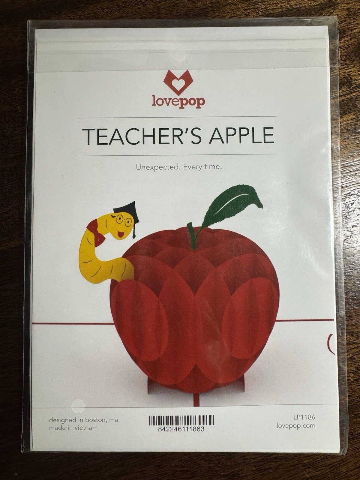 Lovepop 3D Teacher’s Apple Pop-Up Greeting Card Vietnam