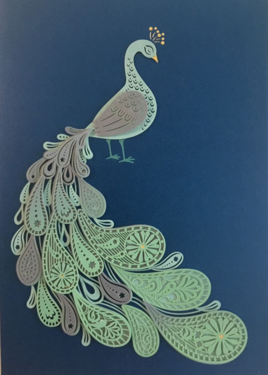 NIQUEA.D- Birthday – Peacock- Handmade – SRP 9.95- By Creators Of Papyrus