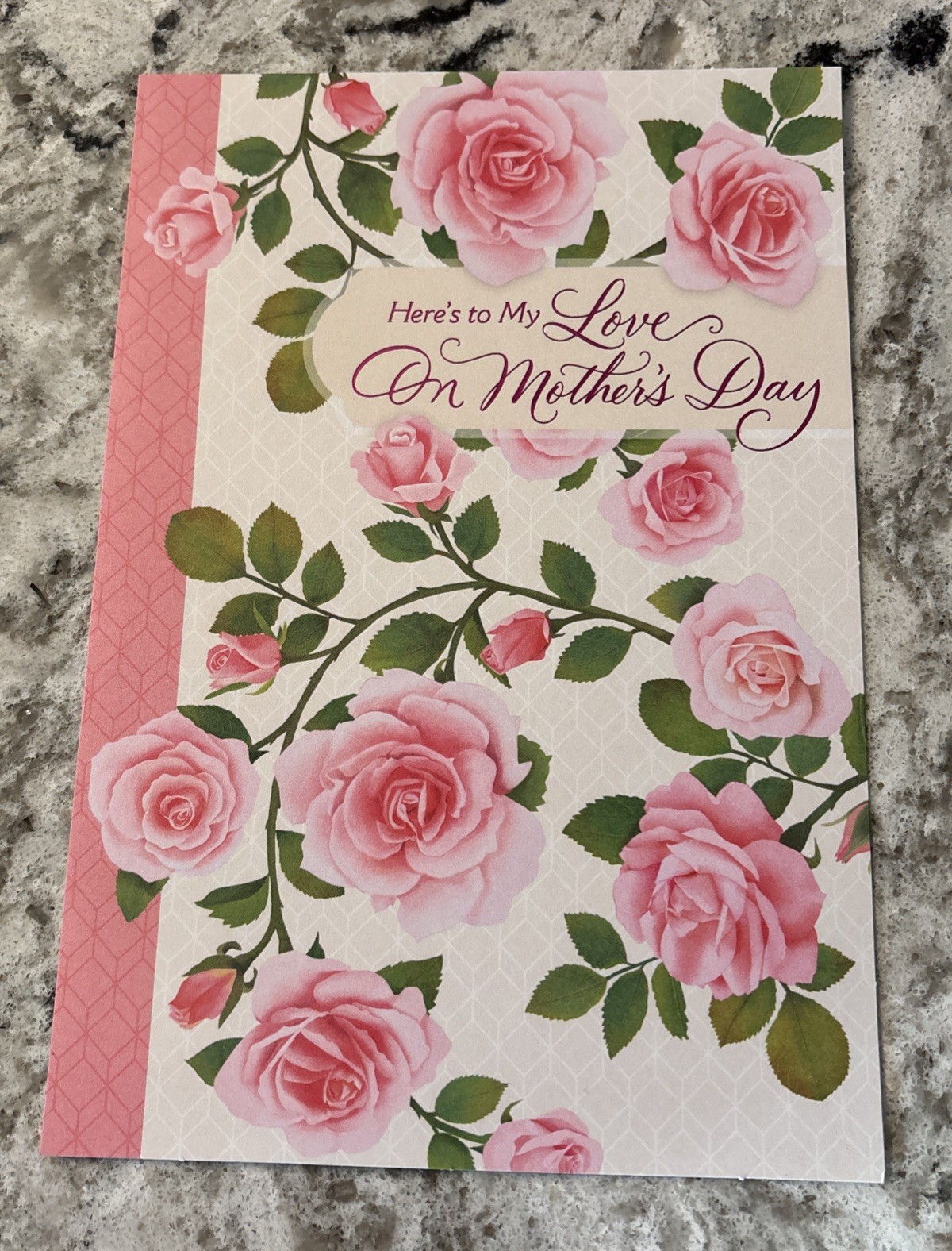 Mother’s Day Here’s To My Love Wife 5.5”x 8” Hallmark Greeting Card