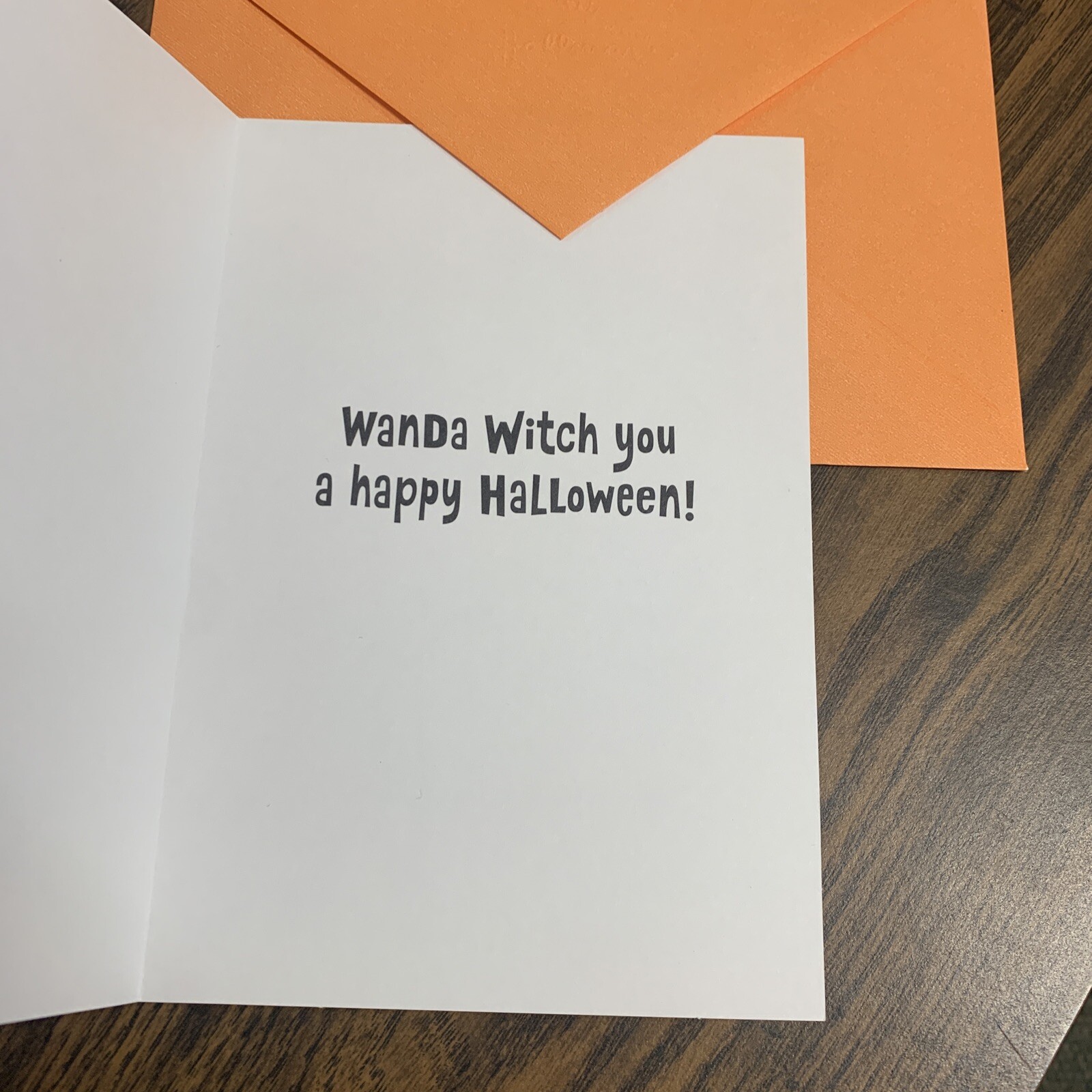 Happy Halloween Knock Knock Funny Who’s There 5”x7” Hallmark Greeting Card