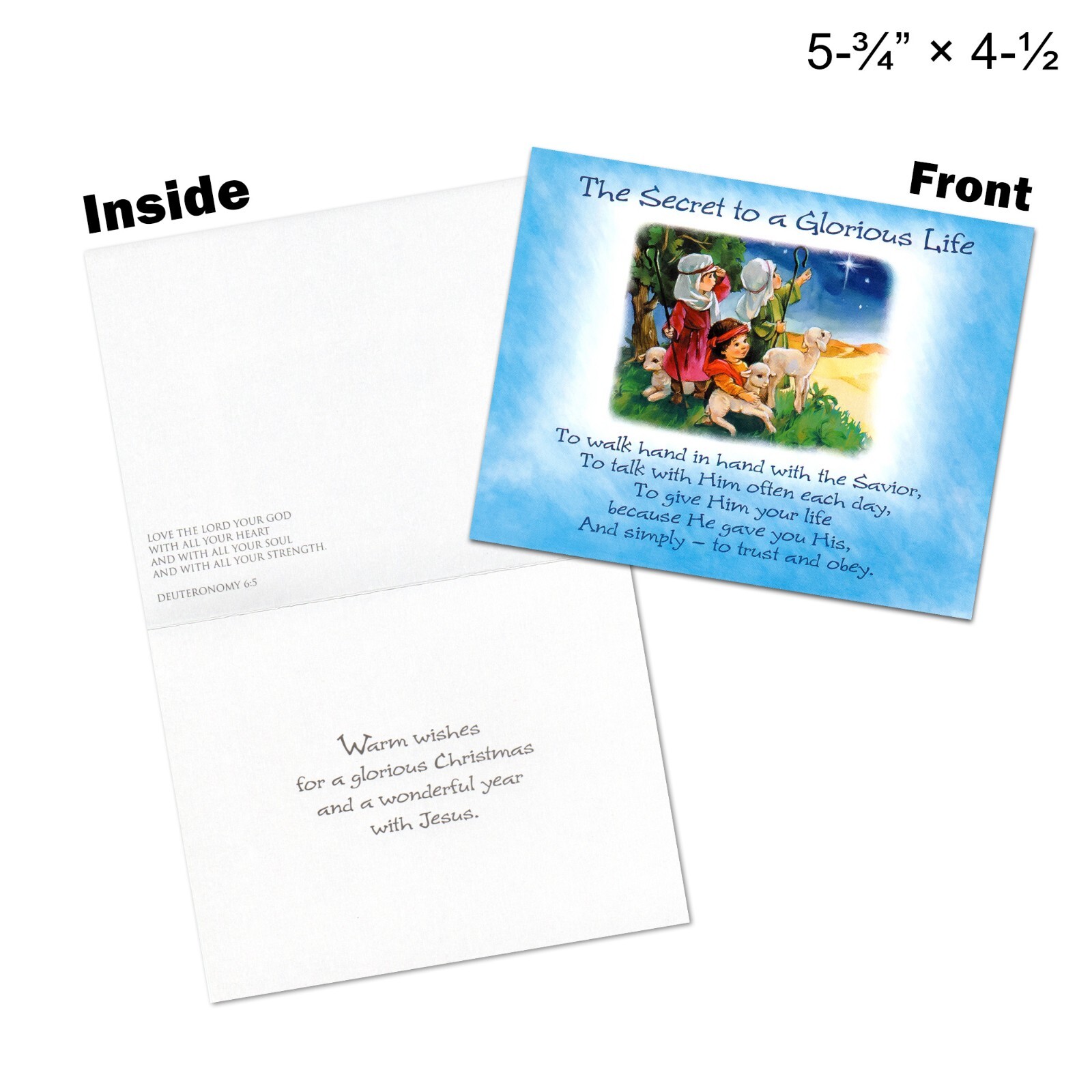 40-Count Box Set, AMERICAN GREETINGS Religious CHRISTMAS CARDS + ENVELOPES