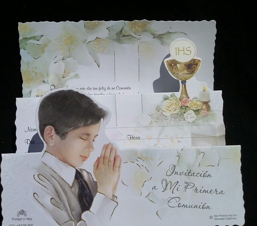 Invitaciones de Primera Comunion (Spanish First Communion Invitations)Nino