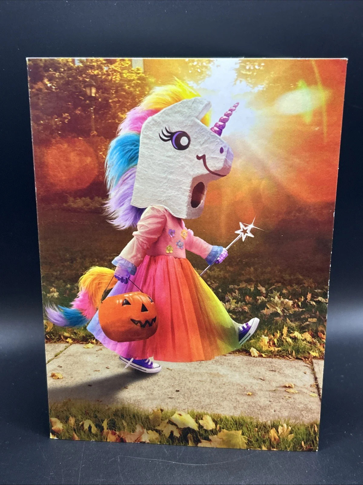 Happy Halloween (Unicorn) Greeting Card w/Envelope
