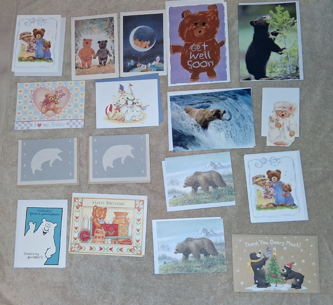 Teddy Bear Cards Lot Hallmark Current Mary Hamilton Cherished Teddies Friendship