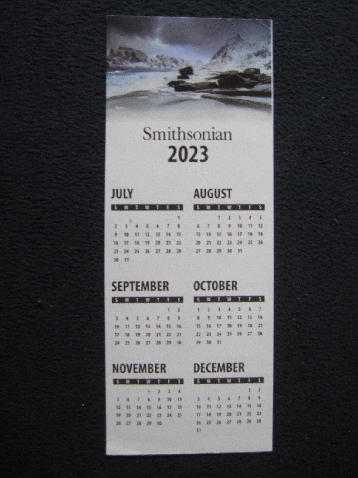 2023 Smithsonian Paper Bookmark