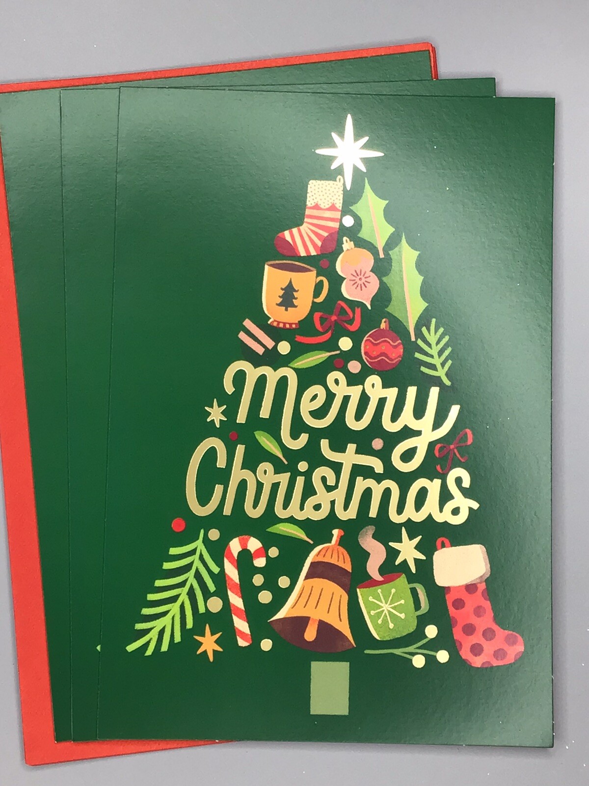 3 Hallmark Merry Christmas Holiday Cards Friends Family 8×5.25 Expressions Tree
