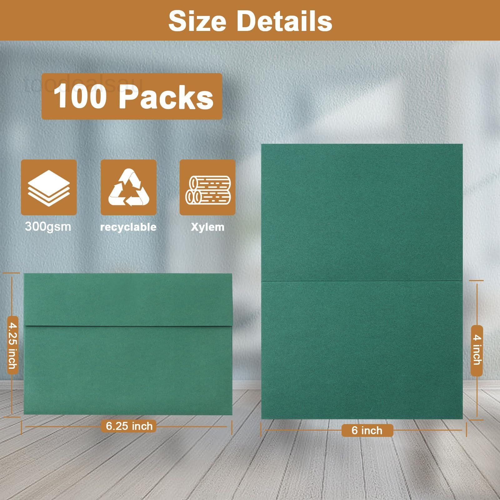 100 Packs 10 Assorted Colors Blank Note 4 x 6 – 100 PCS, Multicolor