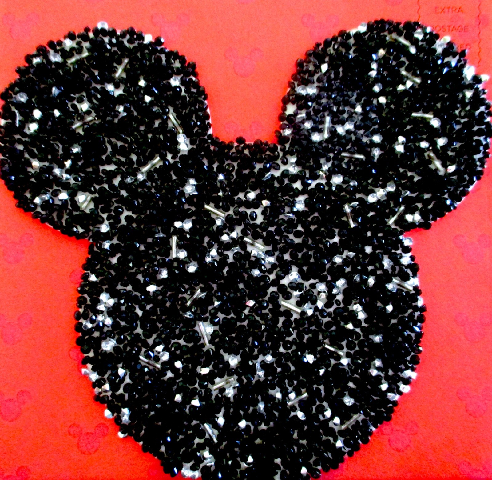 Papyrus 3D Beaded Mickey Mouse Ears Birthday Greeting Card