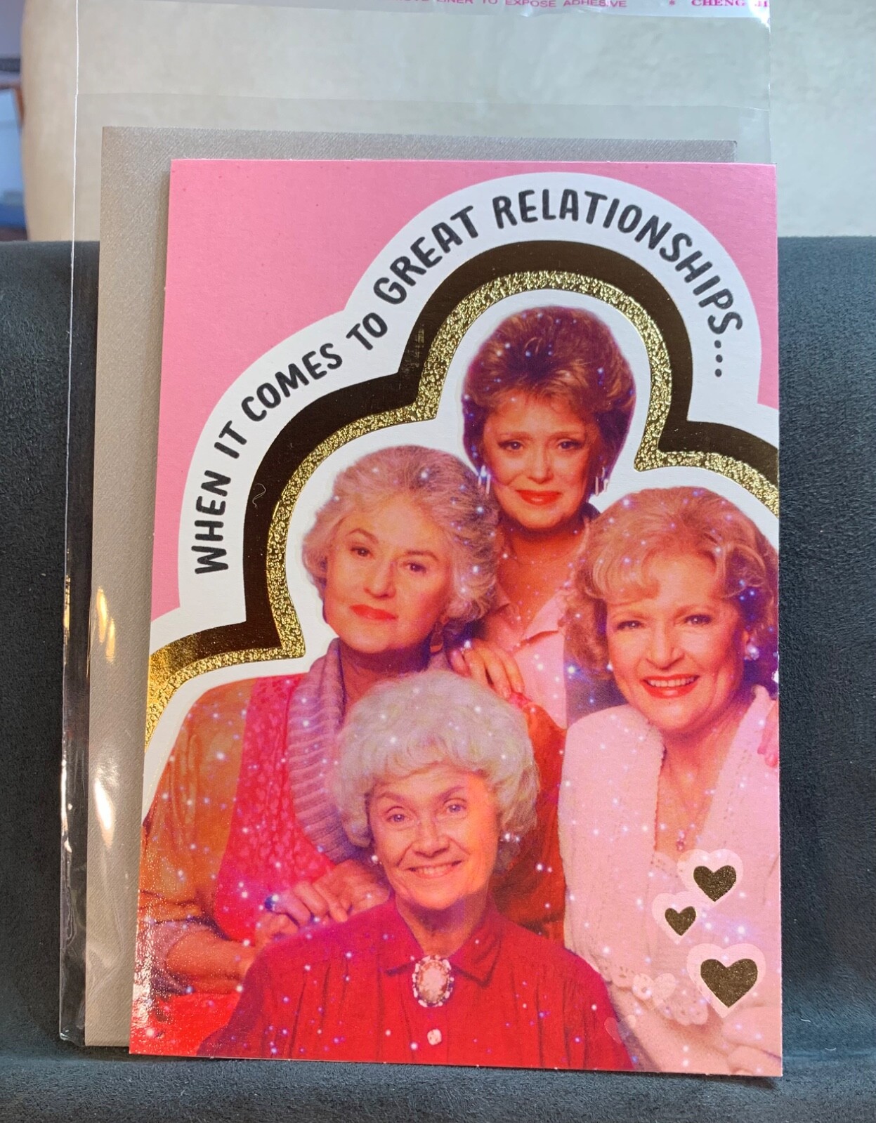 Anniversary Card Hallmark Golden Girls our Relationship Is Golden!