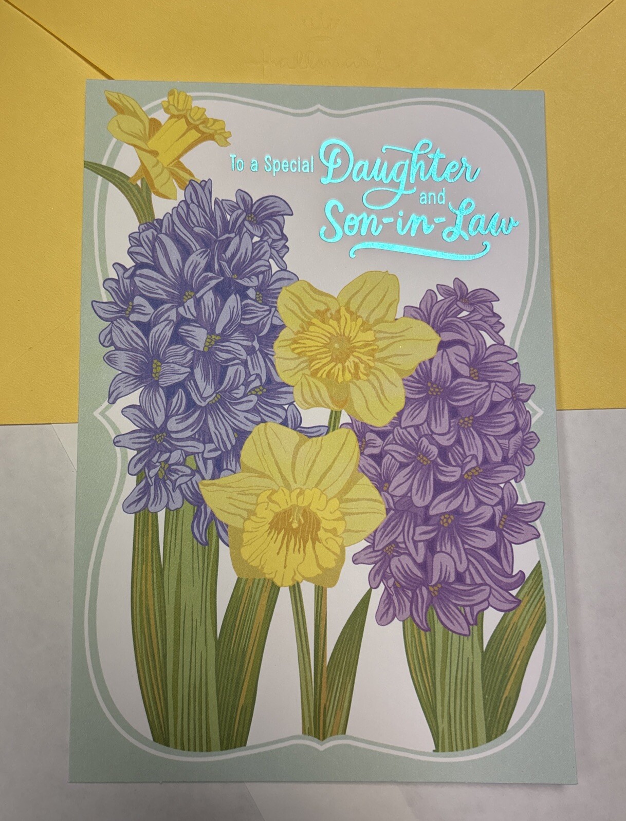 Happy Easter 🐣 Daughter And Son In Law With Love 5”x7” Hallmark Greeting Card