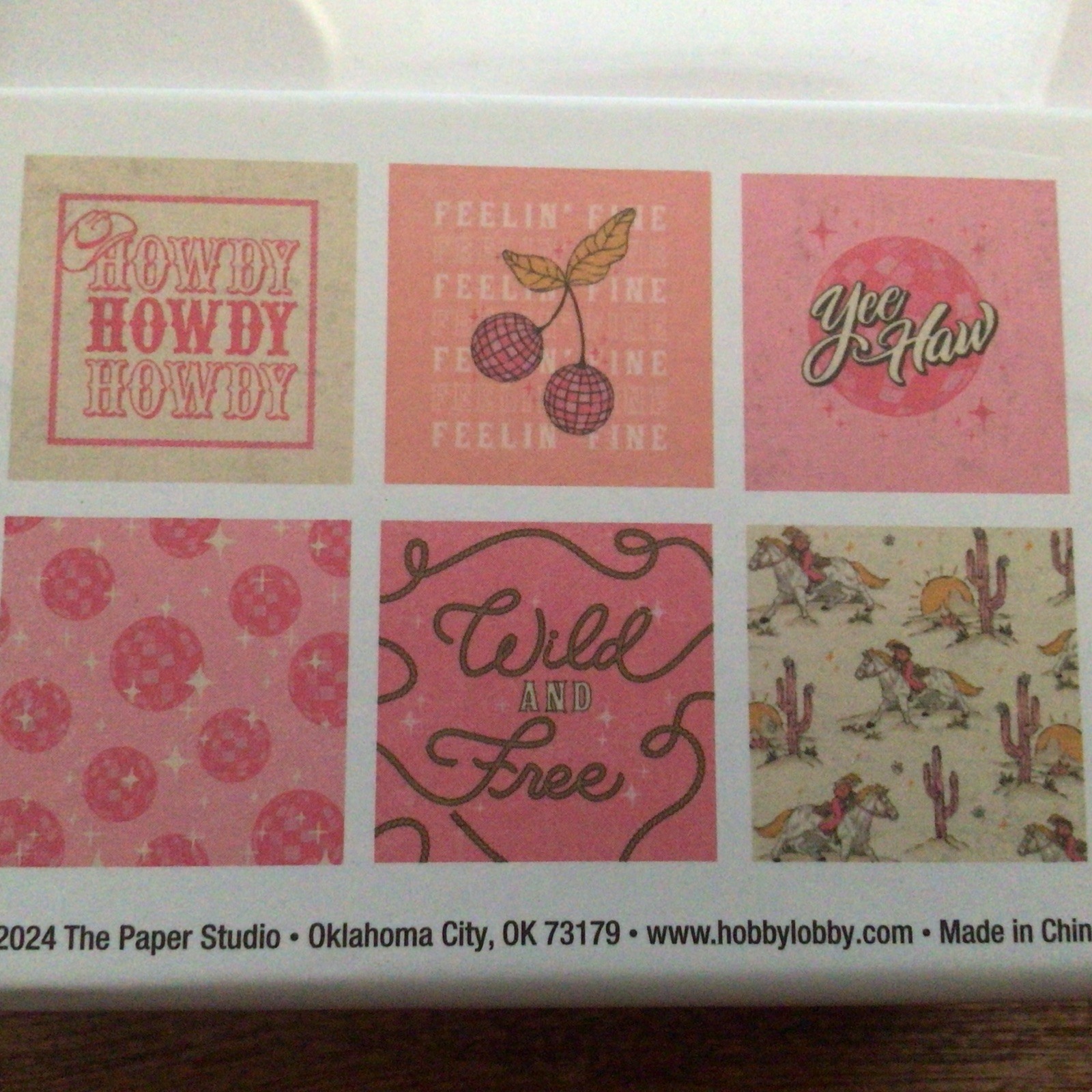24 Mini Cards and Envelopes The Paper Studio Western Cheerful/New