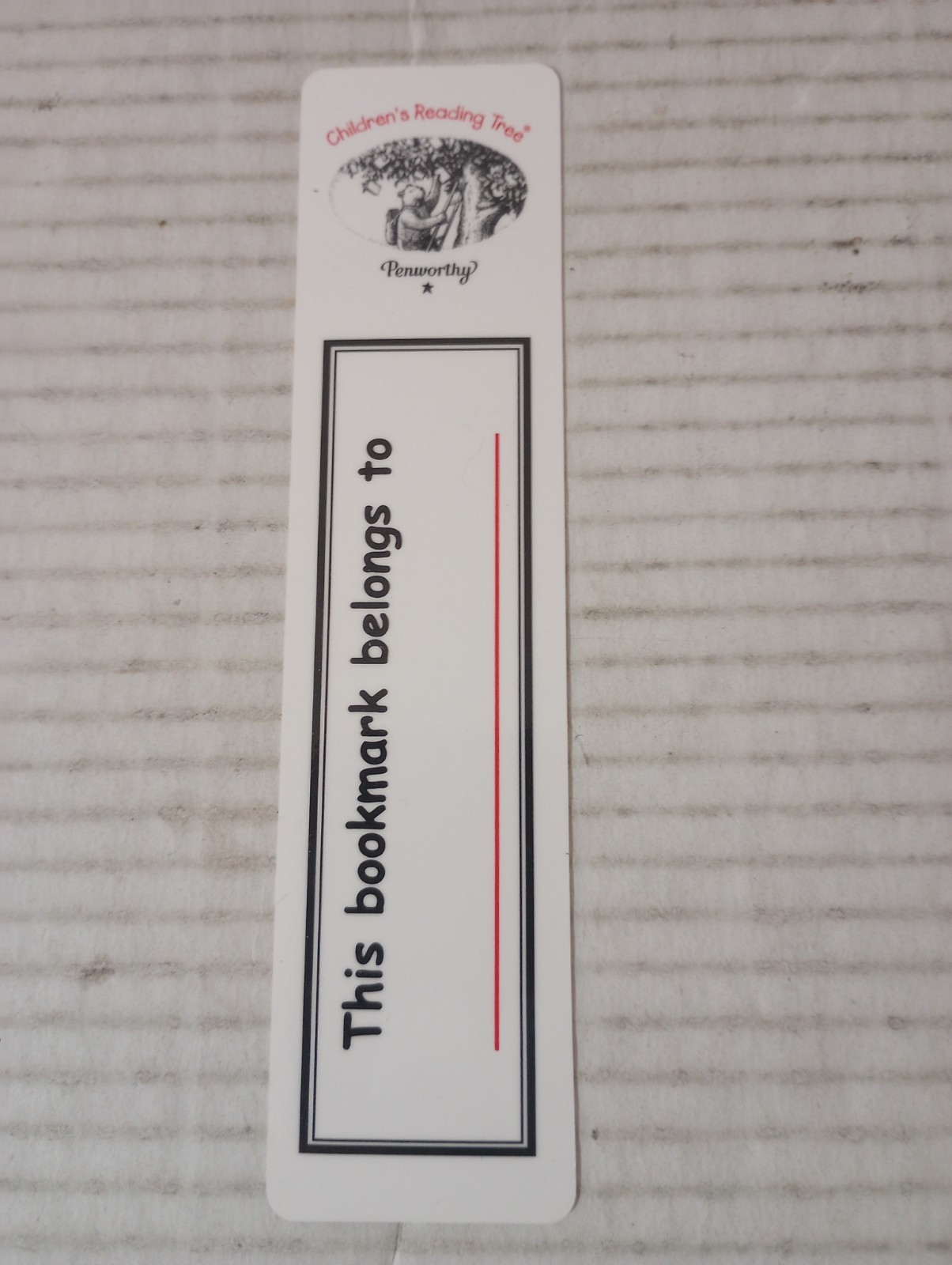 Children’s Reading Tree Penworthy Bookmark This Book Belongs To ______