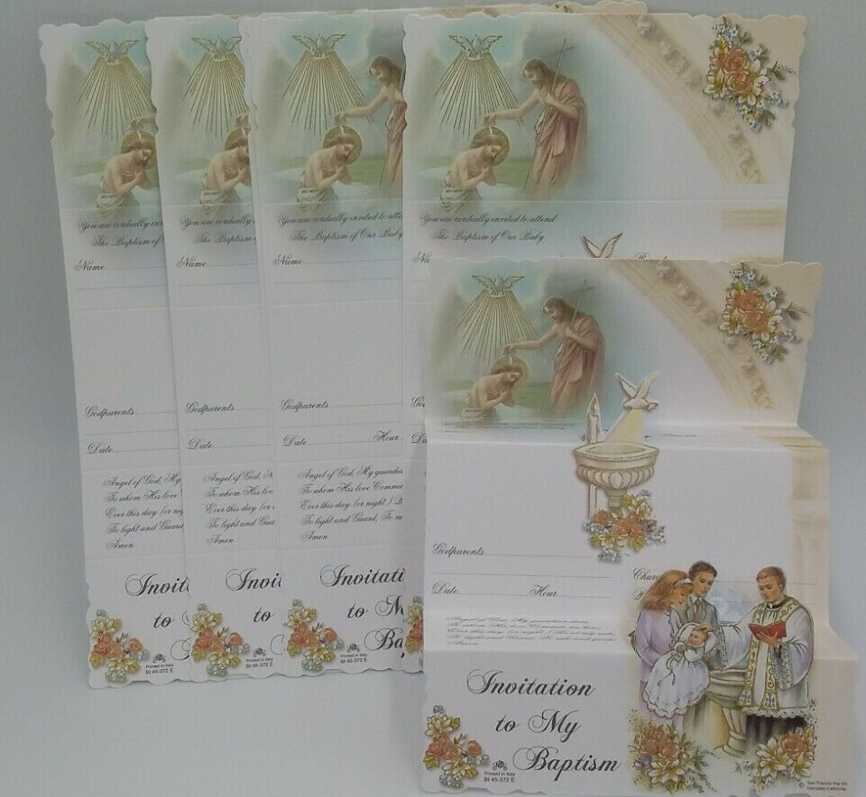 Baptism, Christening invitations, Party Favors, English, Invitaciones,Girl Boy