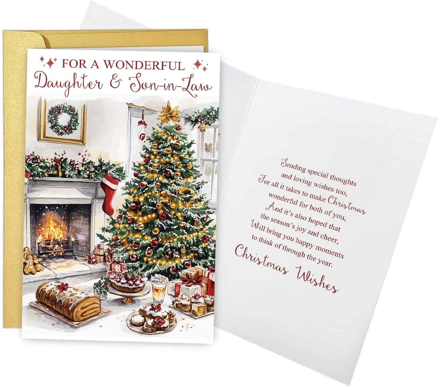 Christmas Card for Daughter and Son-In-Law, Daughter and Son in Law Christmas Ca