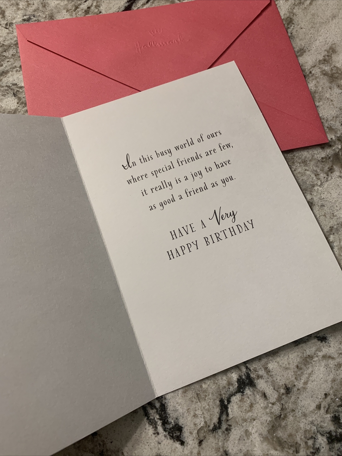 4 Cards – Birthday For My Friend Special Friends 5”x7” Hallmark Greeting Card