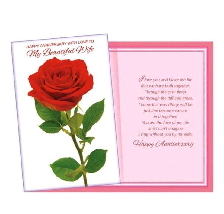 Happy Anniversary For My Wife Love Romantic SW