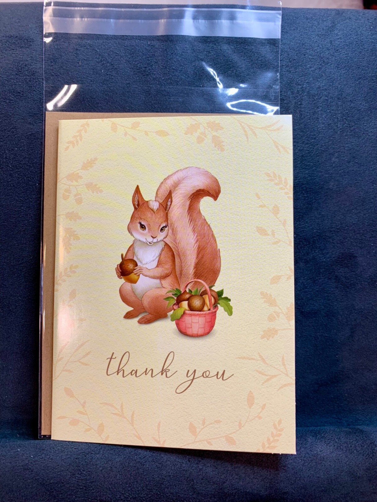 Thank You Card Gorgeous Squirrel I Appreciate You