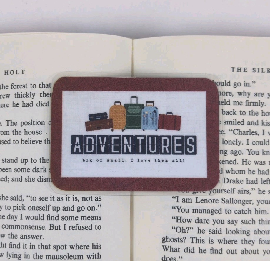 Echo Park Paper Let’s Go Travel Laminated MINI Bookmark – Adventures…