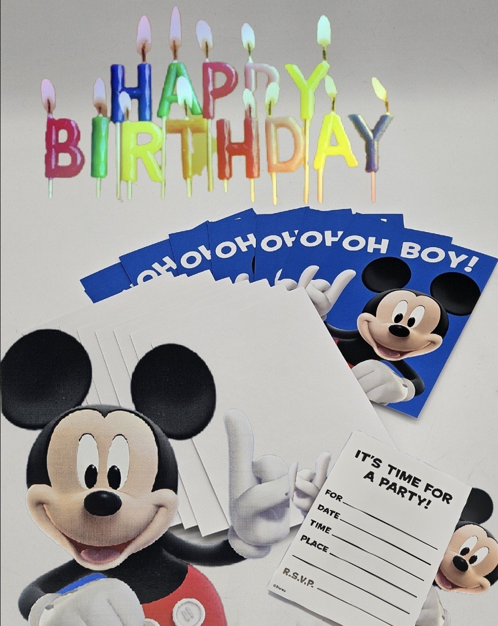 Mickey Mouse Birthday Invitation Children’s Party Invites