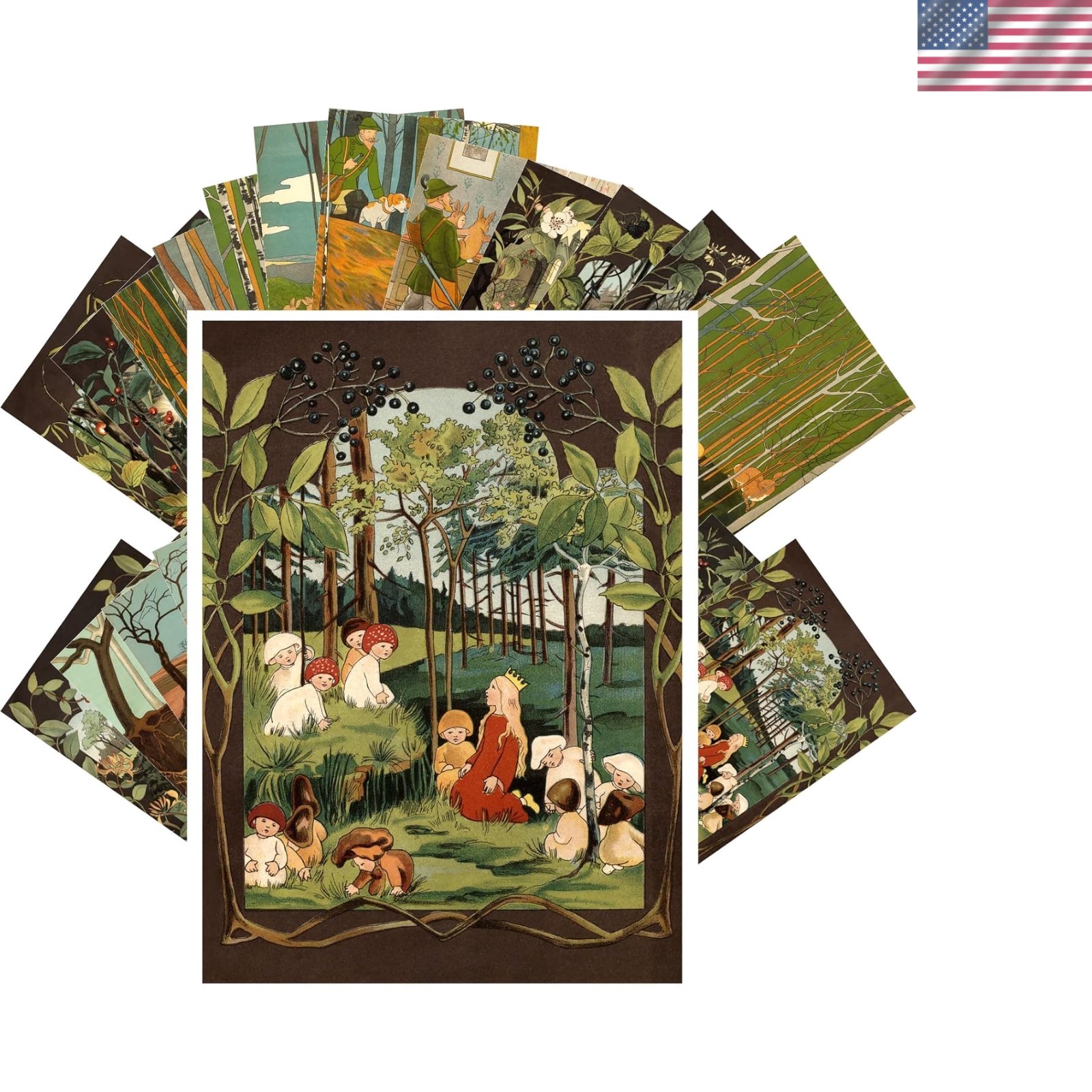 Vintage Postcards 24 pcs 4″x6″ each Pretty Illustrations from Children’s Book…