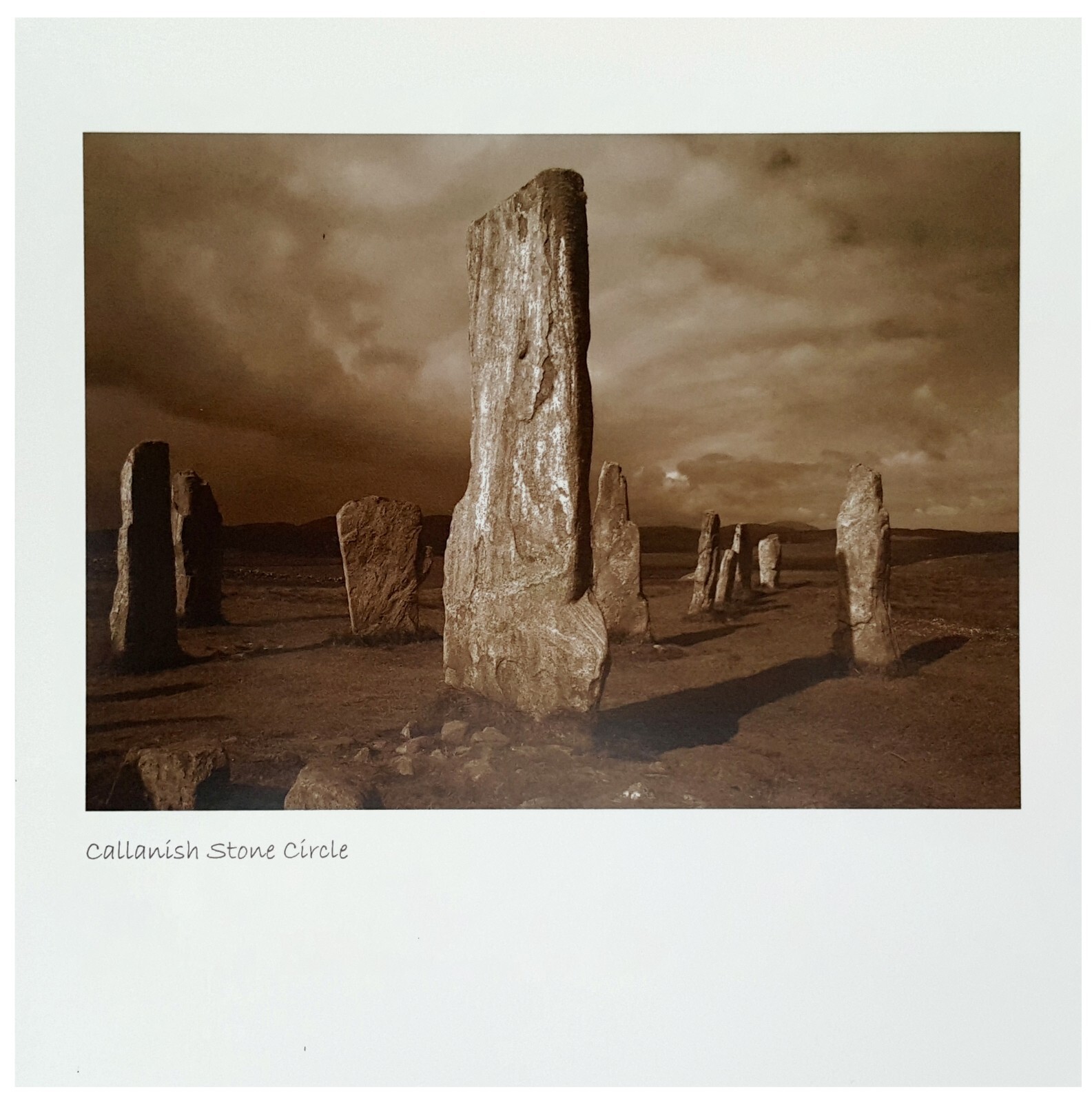LYRICAL Scotland 6 Set Of 15cm x 15cm Callanish Stone Scene of Scotland Birthday