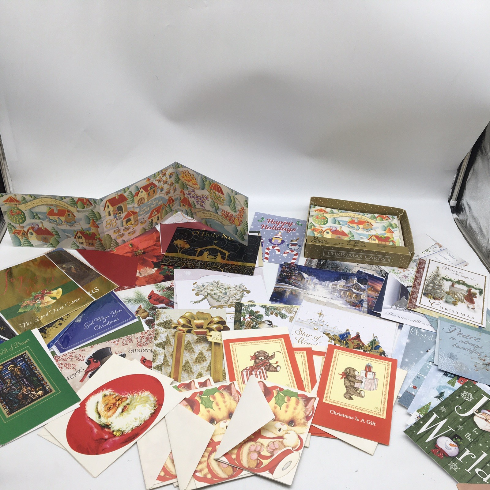 Lot 45 Greeting Christmas Cards Unused Mixed Lot Some Hallmark