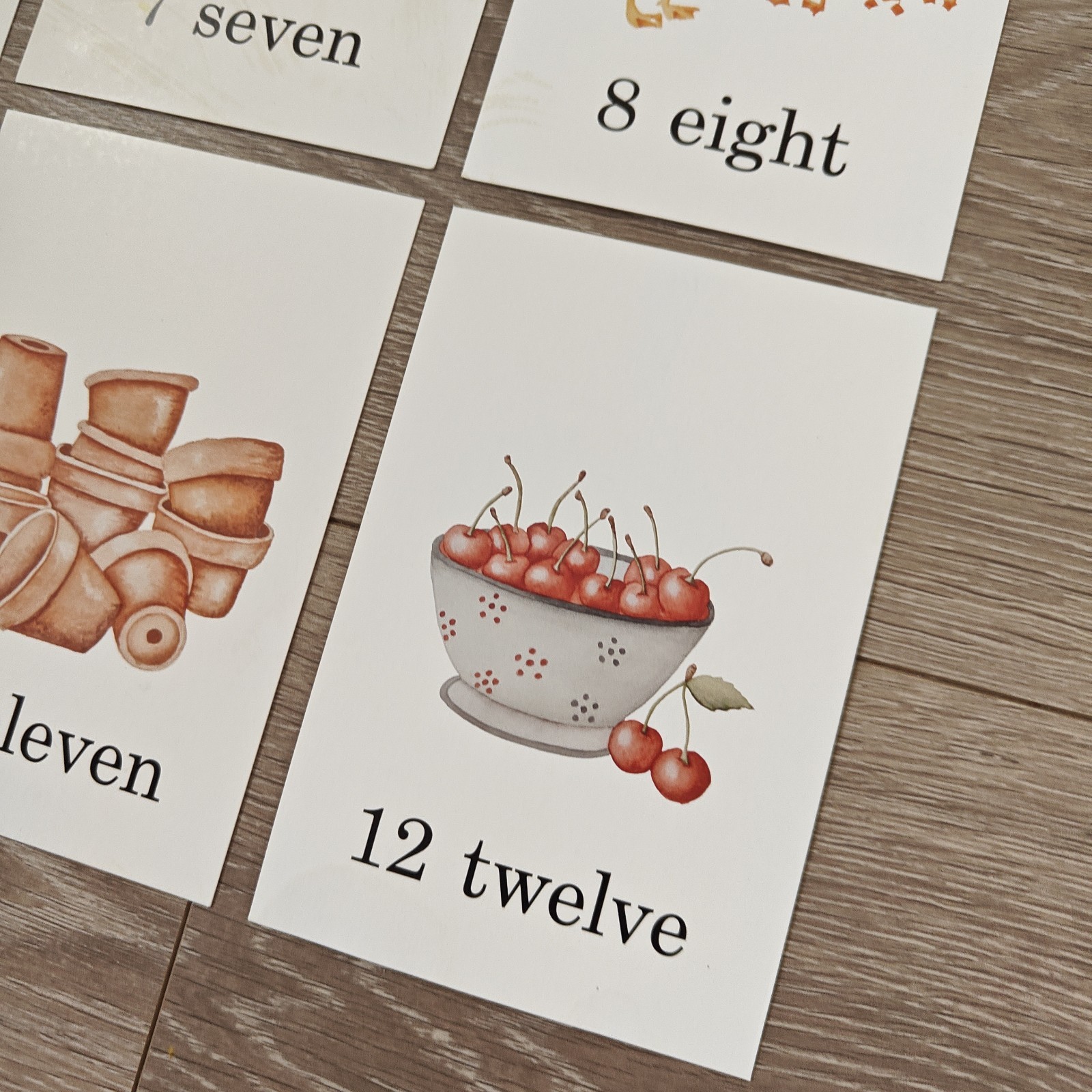 Artisan Kids 1-12 Number Cards 4×6