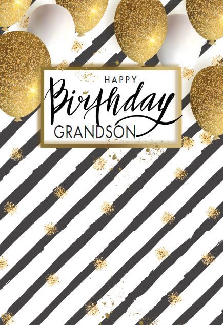 Happy Birthday Grandson – Birthday Greeting Card – 01496