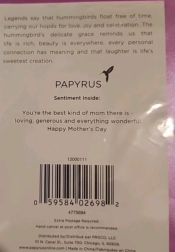 Papyrus Mother’s Day Card Beaded Bright Star For Kind Giving Mother