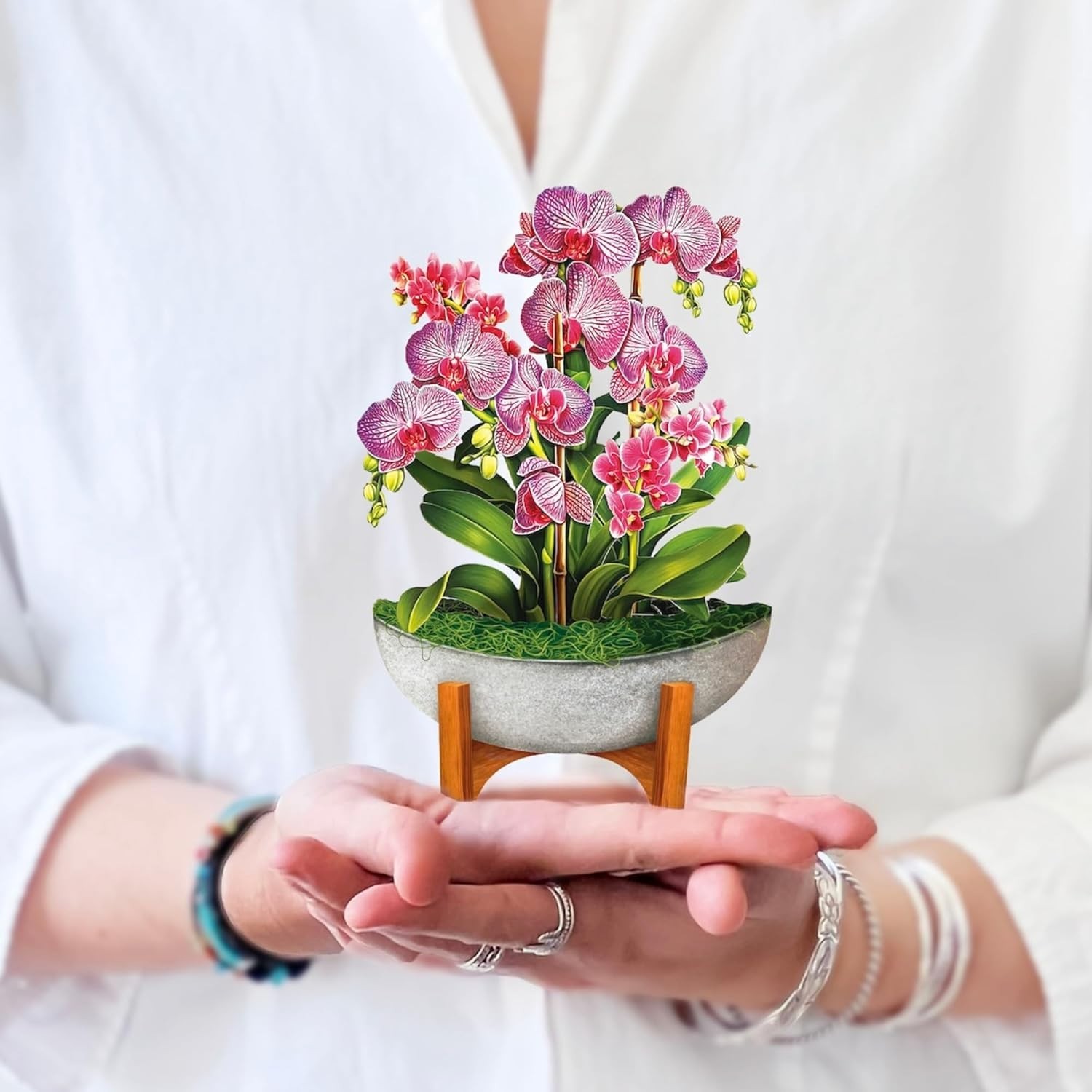 6-Inch Floral Pop-Up Greeting Card – Perfect for Birthdays & Celebrations