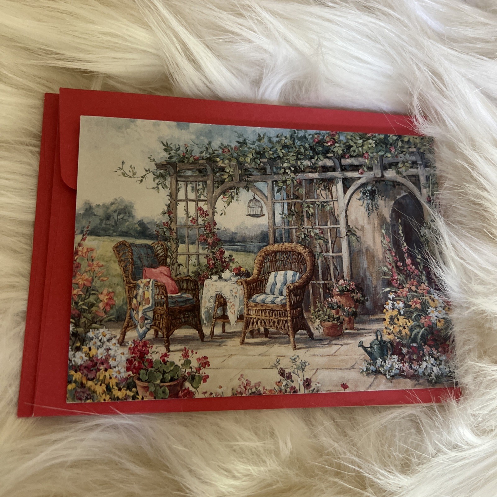 VTG Mixed Stationery Ephemera: Greeting Cards, Fruit Labels & Teacup Ornament