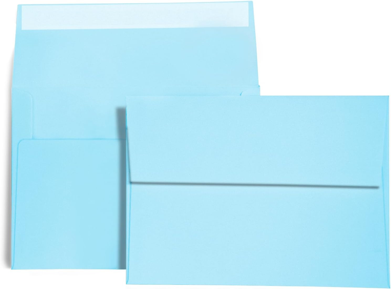 100 Pack A7 Baby Blue Invitation 5X7 Envelopes – Self Seal, Square Flap,Perfect