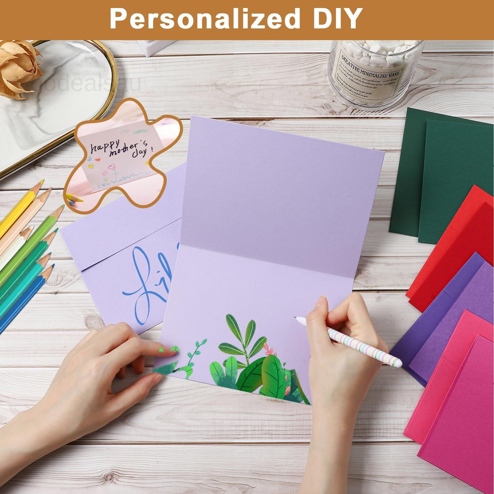 100 Packs 10 Assorted Colors Blank Note 4 x 6 – 100 PCS, Multicolor