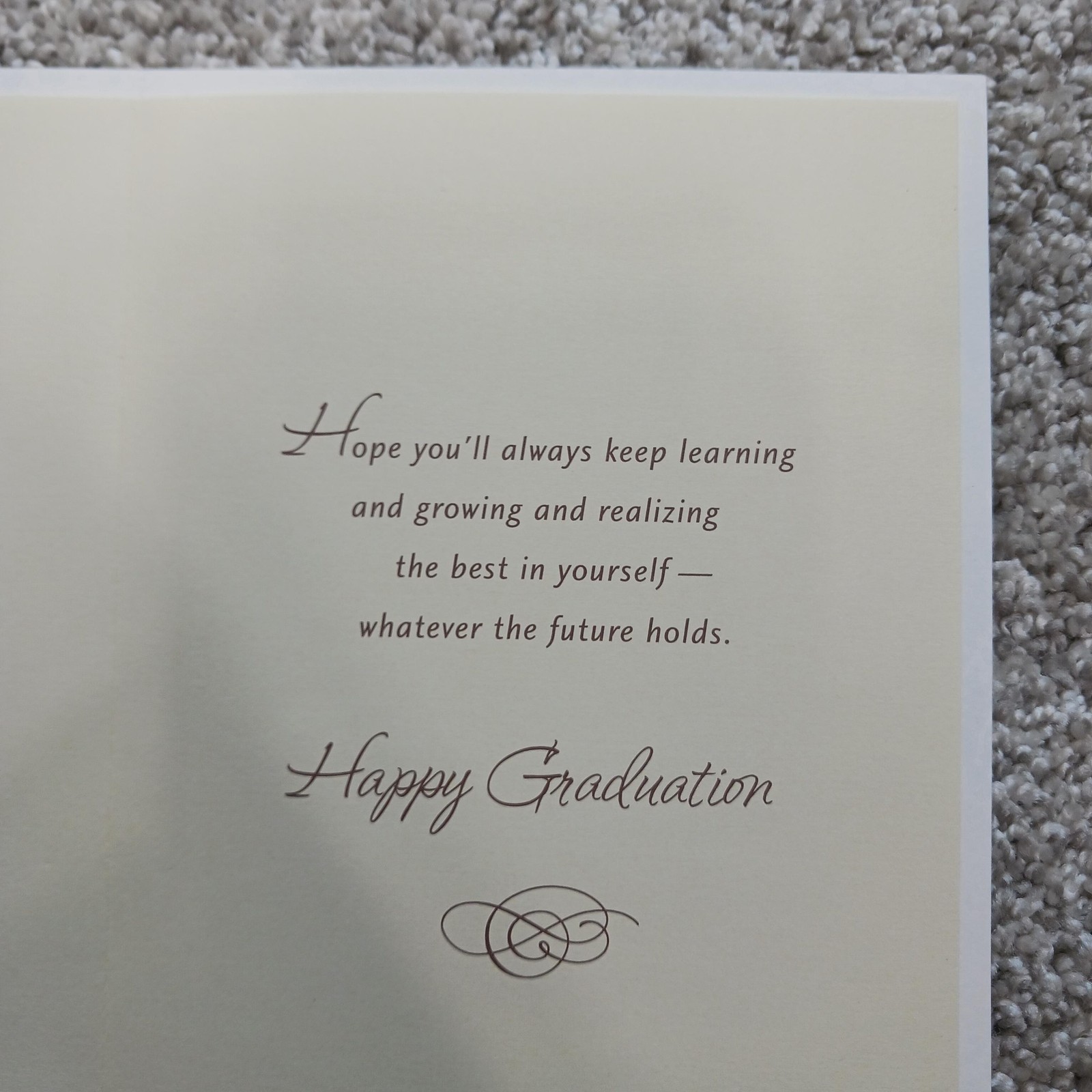 American Greetings Graduation Greeting Card College Graduate Beige Envelope
