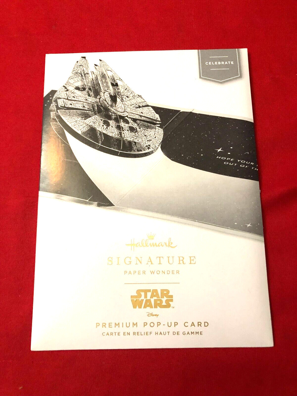 Hallmark Disney Star Wars Signature Paper Wonder Pop Up Birthday Card NEW