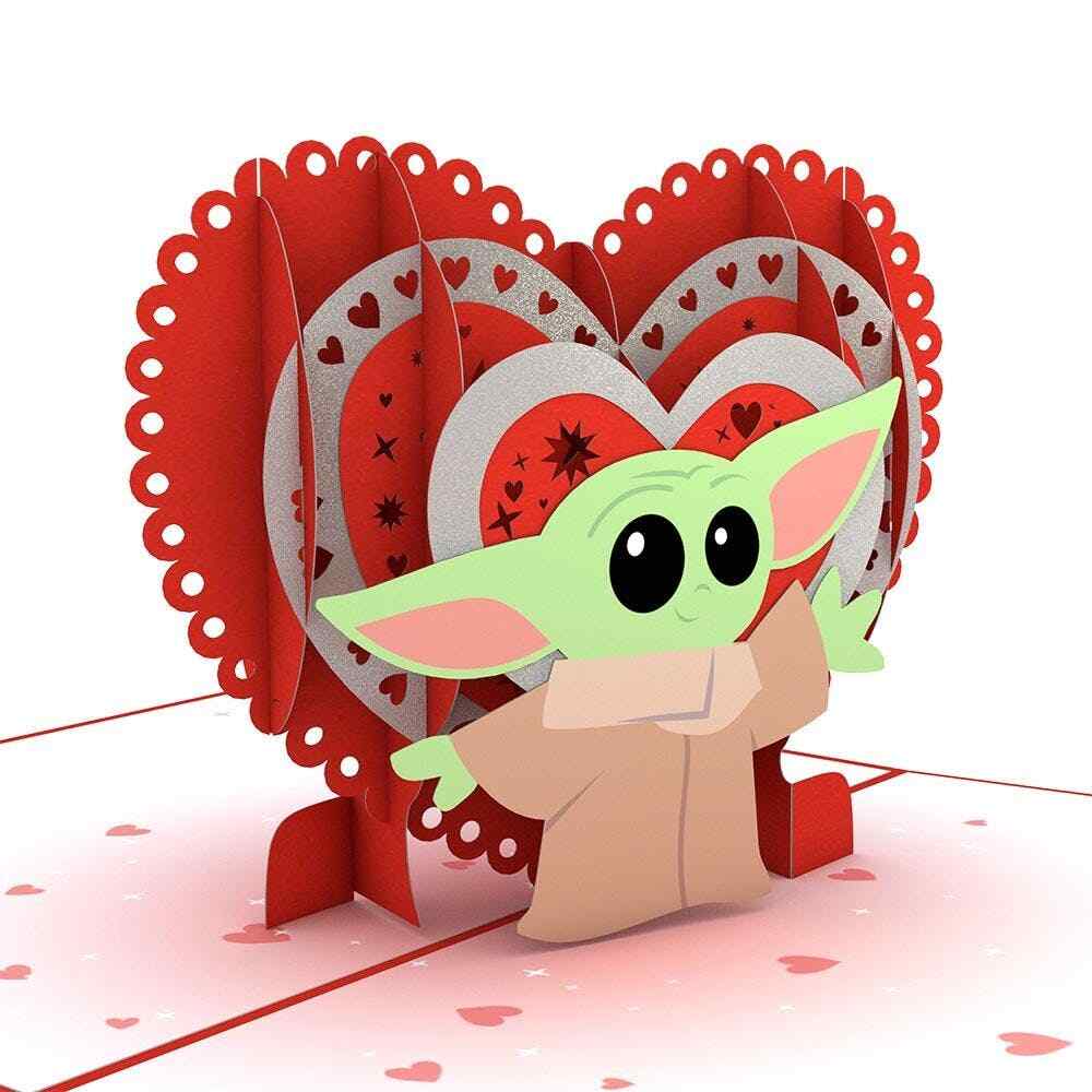 Lovepop Disney’s Star Wars The Mandalorian Valentine’s Way, 5″ x 7″ Pop-Up Card