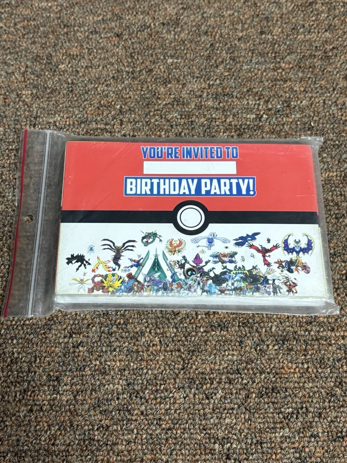 Vintage Pokémon Birthday Invite Stationary – 20 Cards + Envelopes (6×4 Inches)