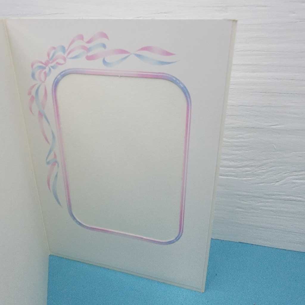 Set 24 Baby Photo Folders it’s a Joy Ribbon Bows 4×6″ Cover 3×4″ Opening