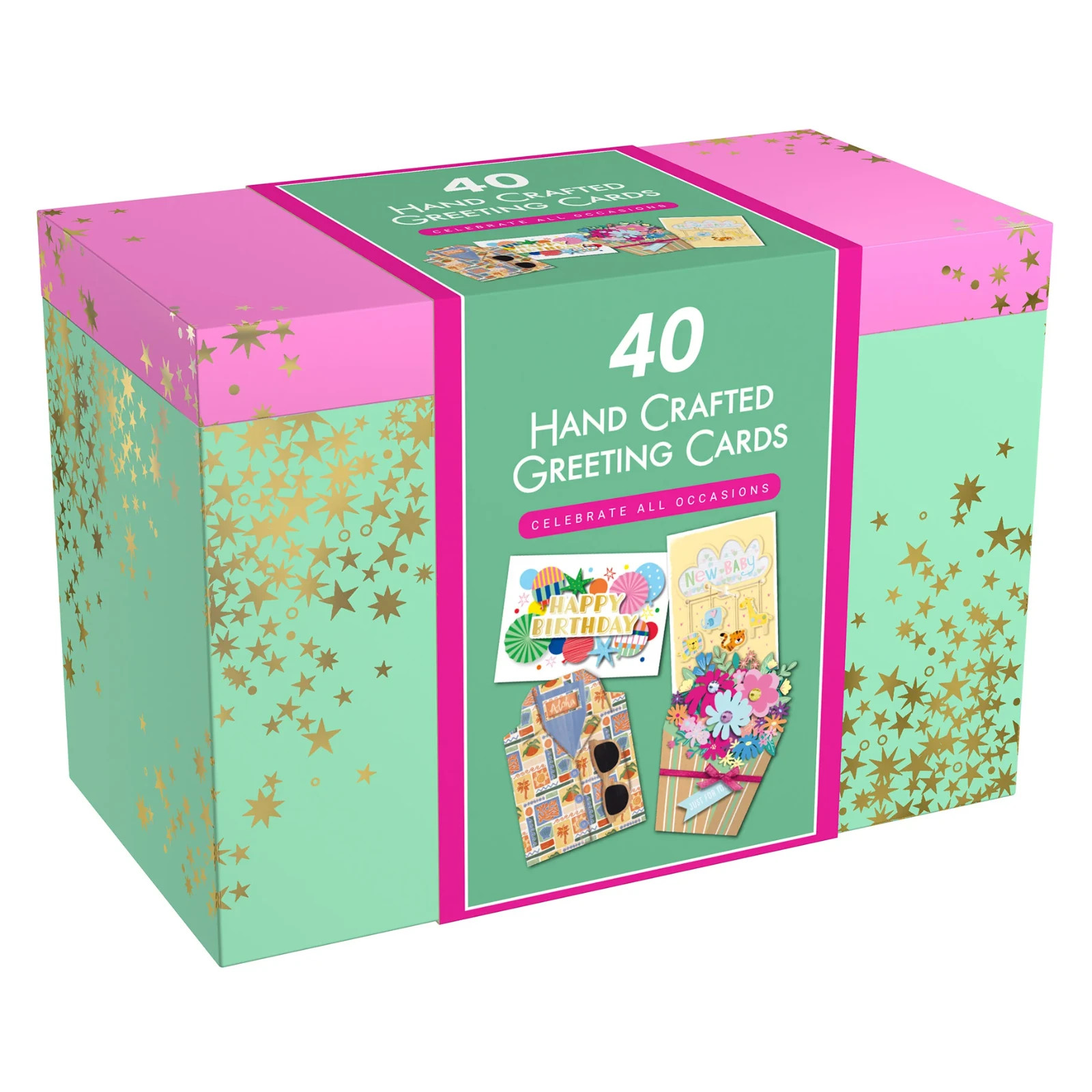 All Occasion Greeting Card Collection, 40ct Hand crafted with envelope & box
