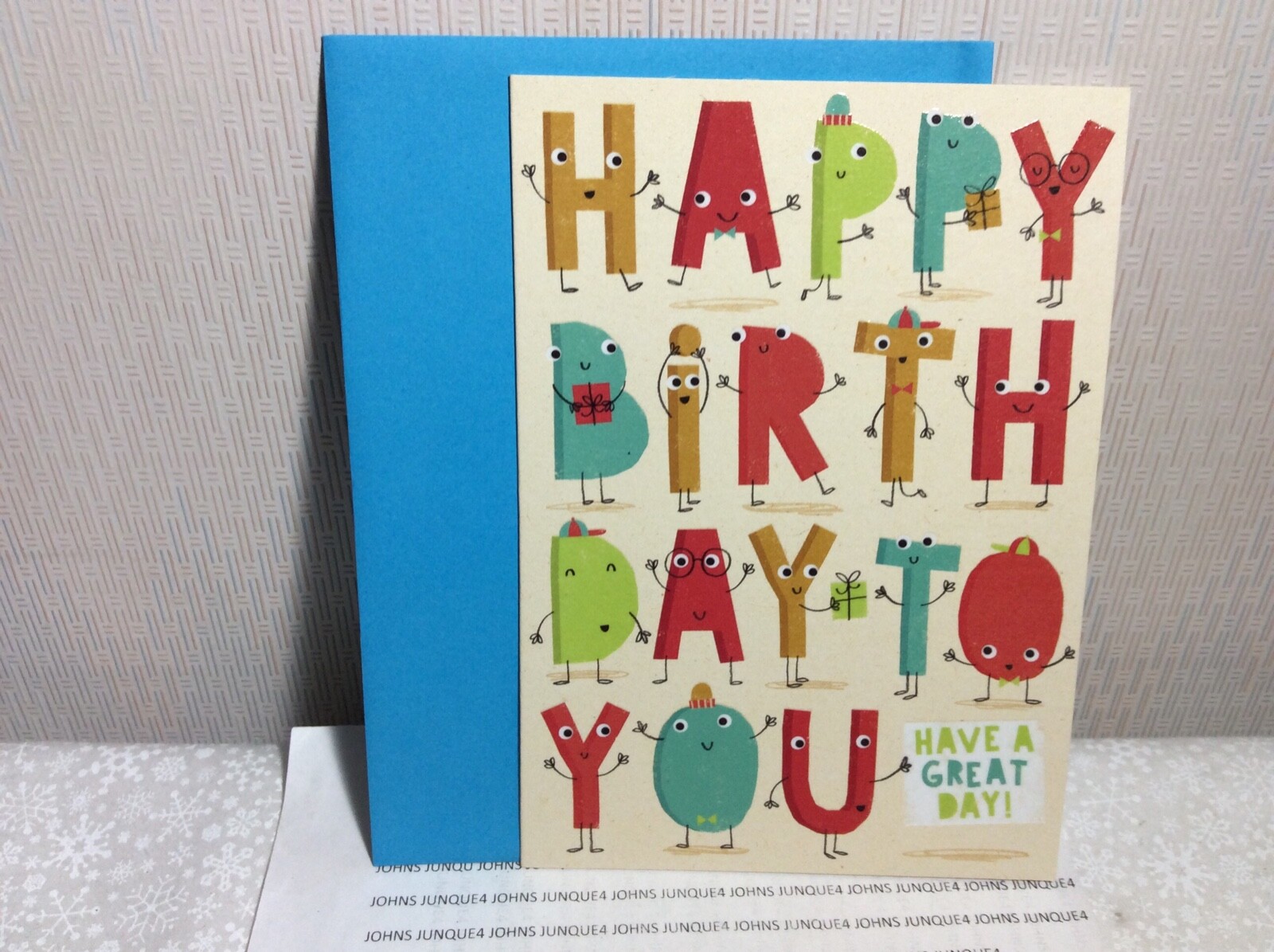 HAPPY BIRTHDAY CHILDREN’S CARD RSVP New w/Envelope “Hooray it’s your day to….”